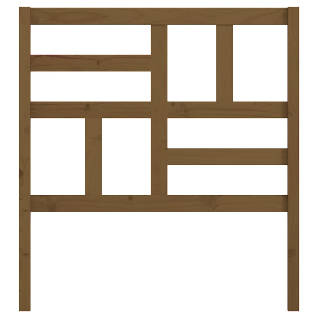 Tête de lit Marron miel 106x4x104 cm Bois massif de pin