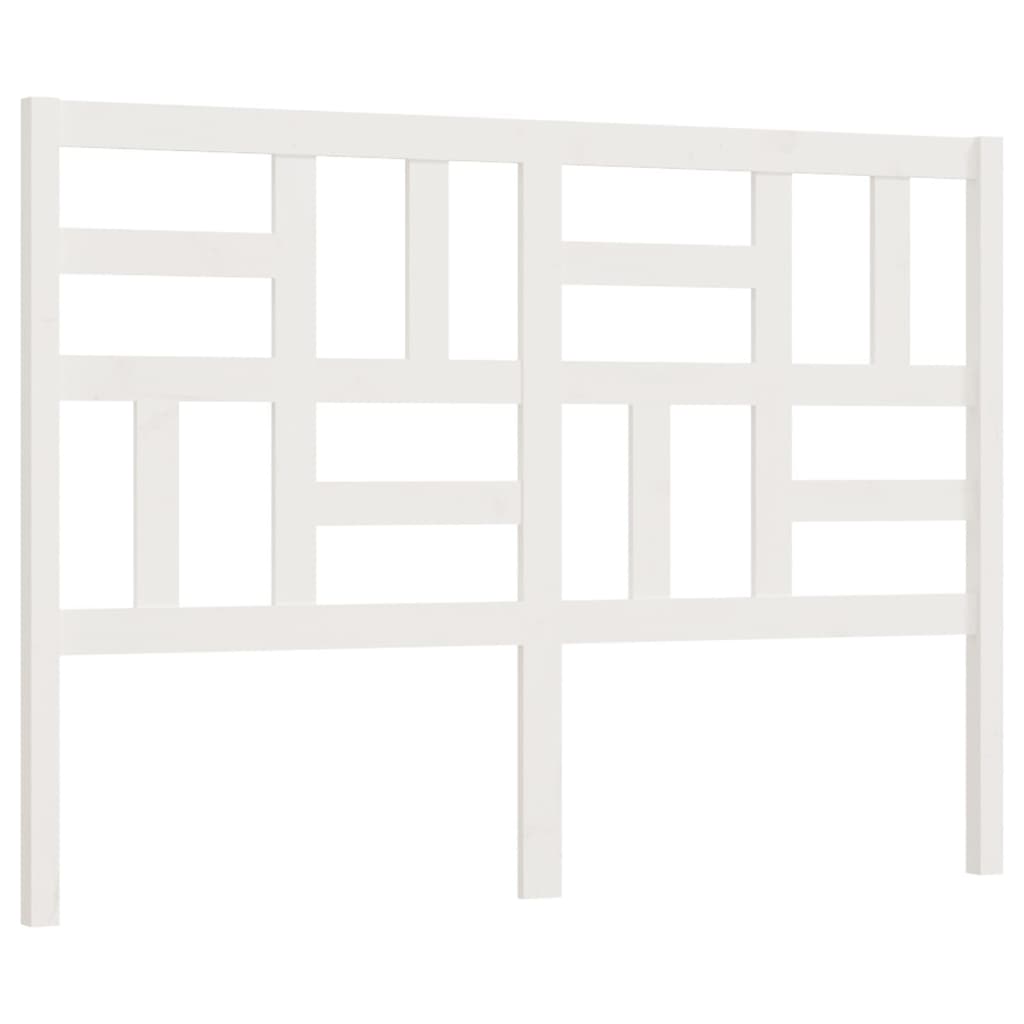 Tête de lit Blanc 126x4x104 cm Bois massif de pin - XIOS