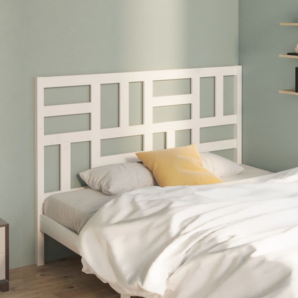 Tête de lit Blanc 126x4x104 cm Bois massif de pin - XIOS