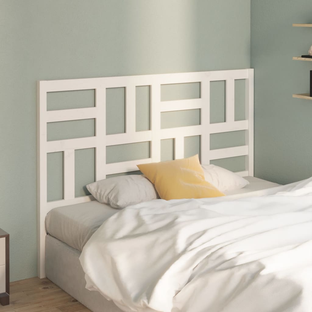 Tête de lit Blanc 126x4x104 cm Bois massif de pin - XIOS