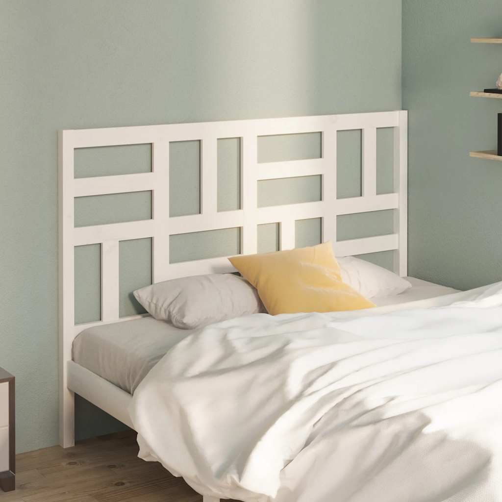 Tête de lit Blanc 166x4x104 cm Bois massif de pin - XIOS