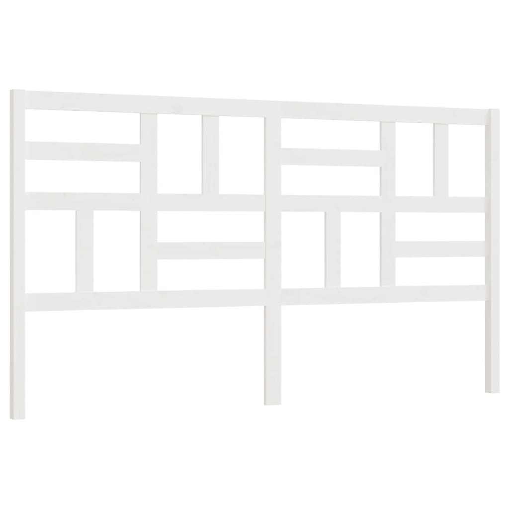 Tête de lit Blanc 186x4x104 cm Bois massif de pin - XIOS