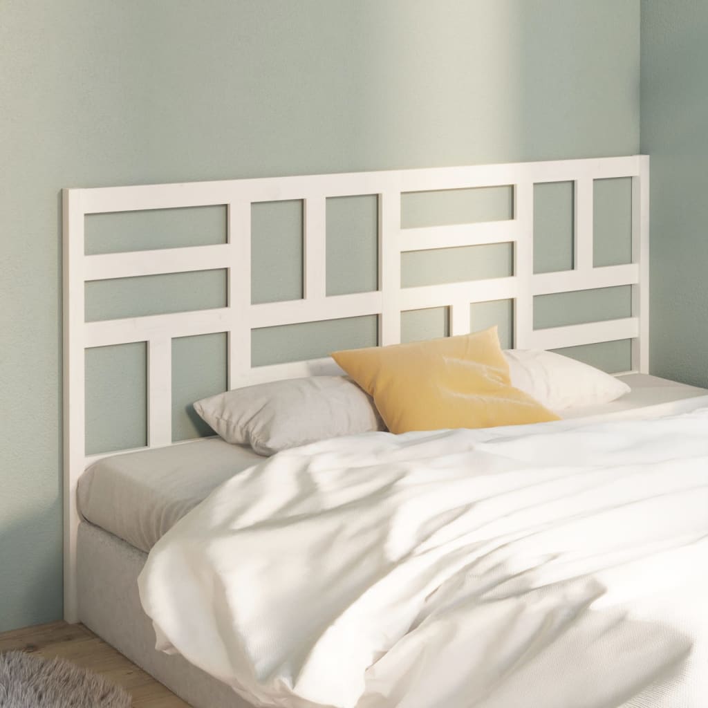 Tête de lit Blanc 186x4x104 cm Bois massif de pin - XIOS