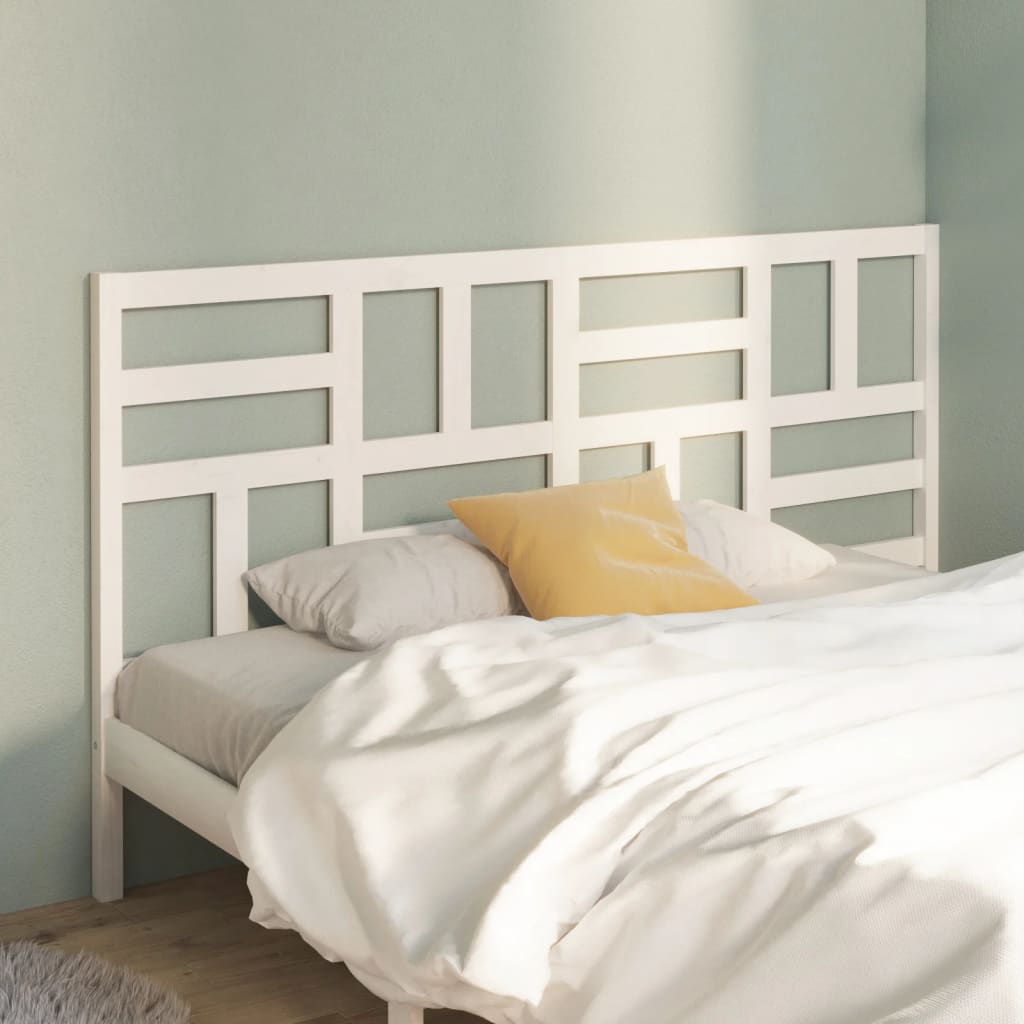 Tête de lit Blanc 186x4x104 cm Bois massif de pin - XIOS
