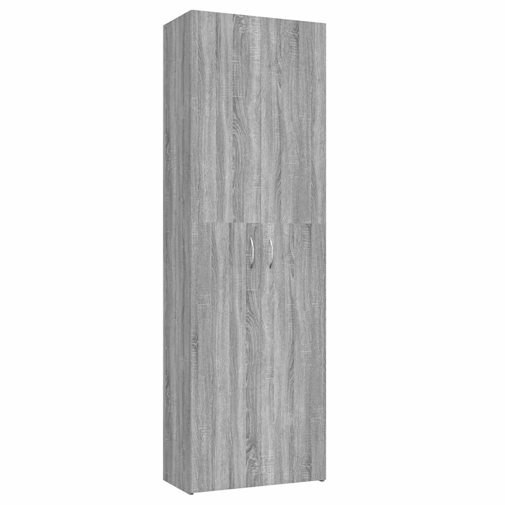 Armoire de bureau Sonoma gris 60x32x190 cm Bois d'ingénierie - XIOS