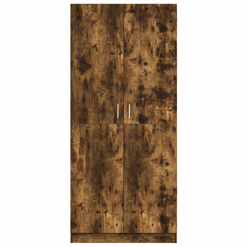 Garde-robe Chêne fumé 80x52x180 cm Bois d'ingénierie - XIOS