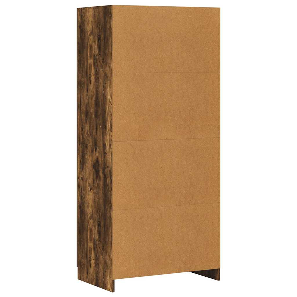 Garde-robe Chêne fumé 80x52x180 cm Bois d'ingénierie - XIOS