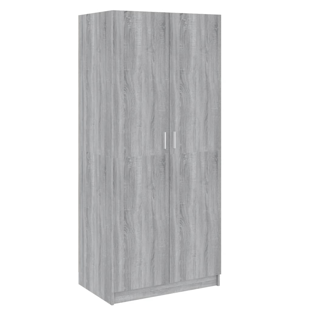 Garde-robe Sonoma gris 80x52x180 cm Bois d'ingénierie - XIOS