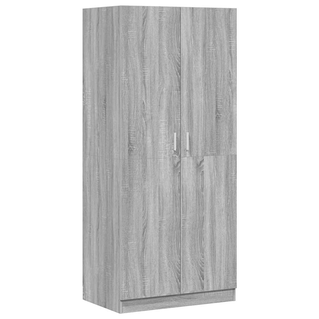 Garde-robe Sonoma gris 80x52x180 cm Bois d'ingénierie - XIOS