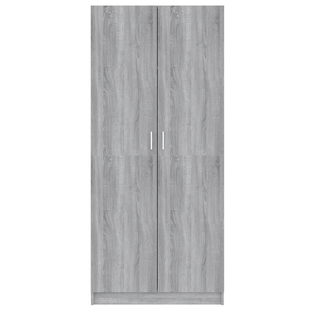Garde-robe Sonoma gris 80x52x180 cm Bois d'ingénierie - XIOS