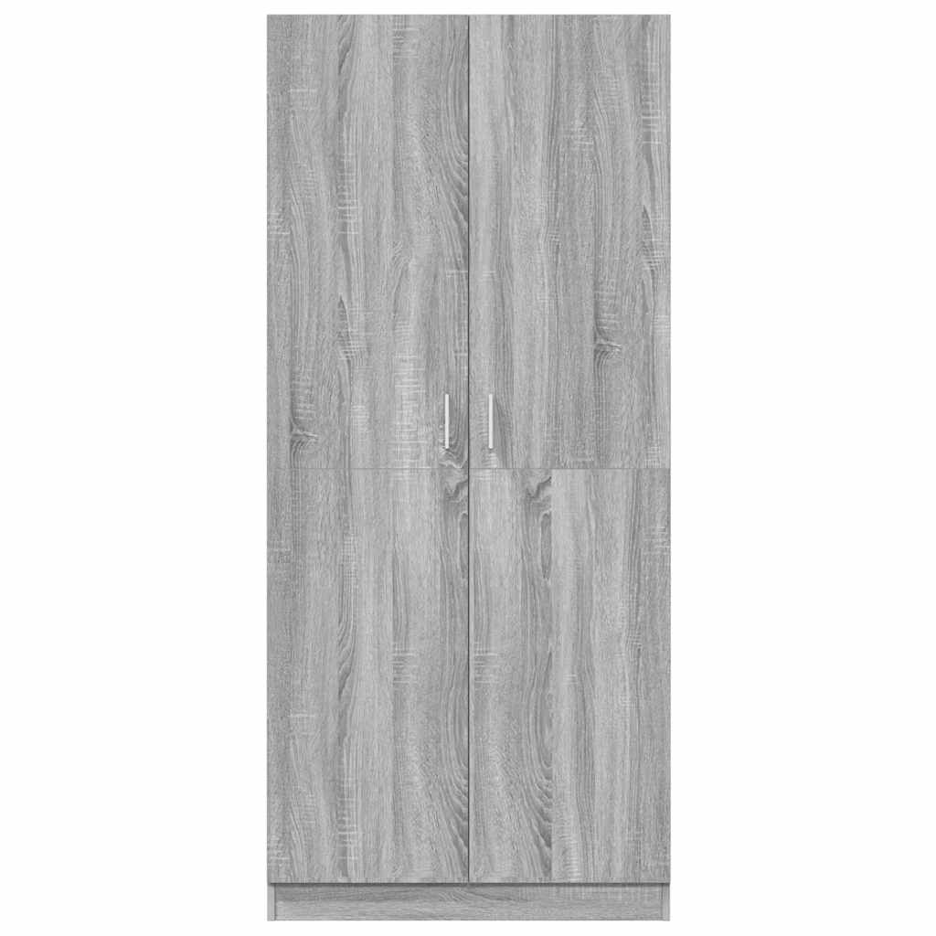 Garde-robe Sonoma gris 80x52x180 cm Bois d'ingénierie - XIOS