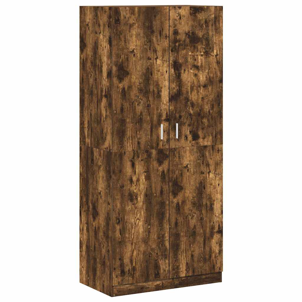 Garde-robe Chêne fumé 90x52x200 cm Bois d'ingénierie - XIOS