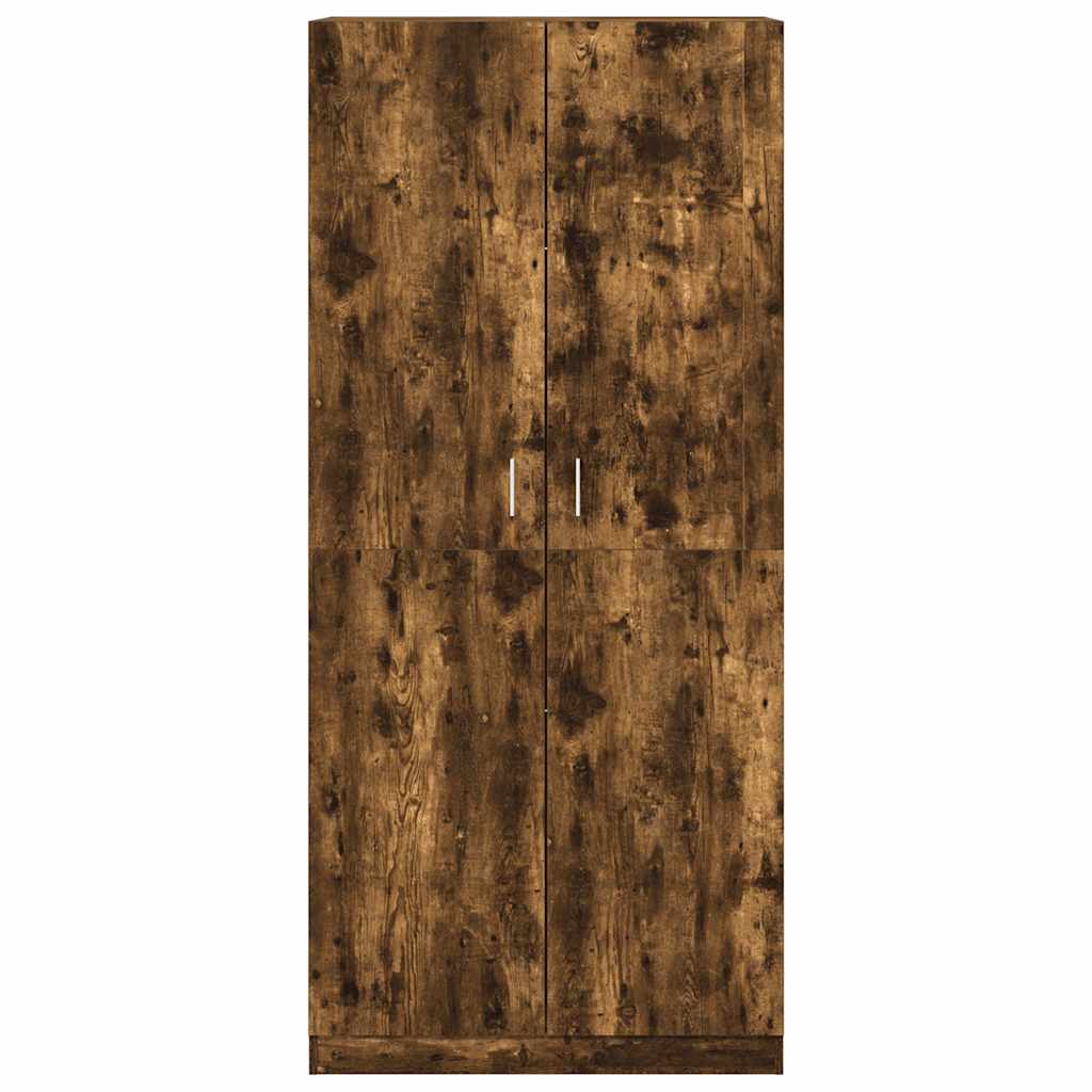 Garde-robe Chêne fumé 90x52x200 cm Bois d'ingénierie - XIOS