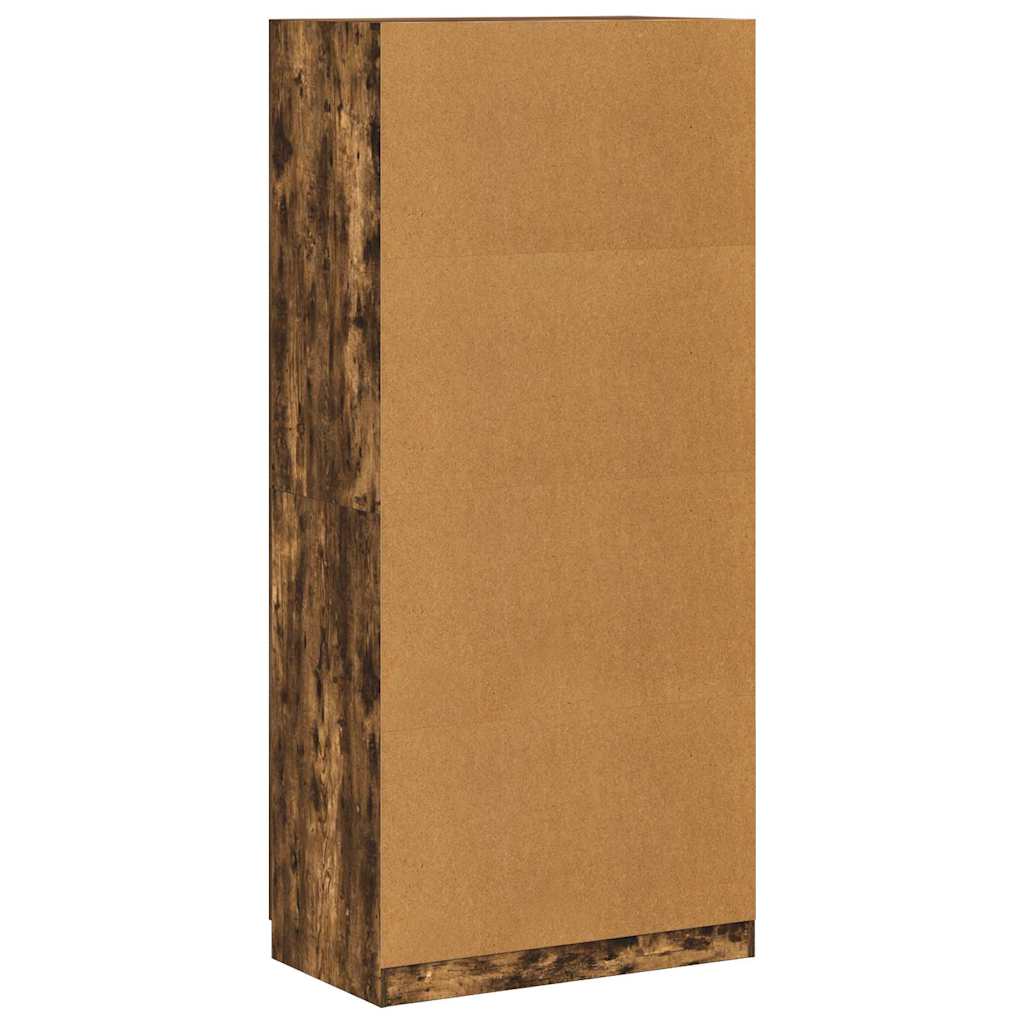 Garde-robe Chêne fumé 90x52x200 cm Bois d'ingénierie - XIOS