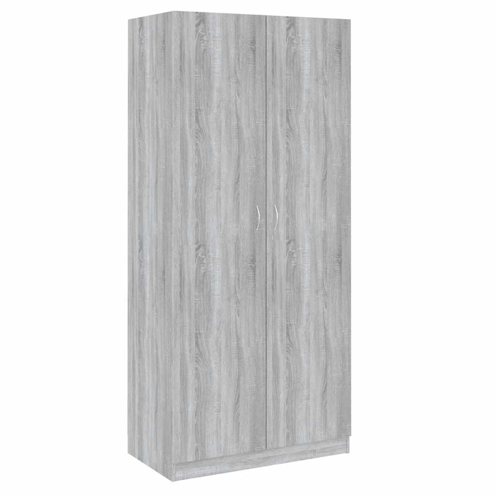 Garde-robe Sonoma gris 90x52x200 cm Bois d'ingénierie - XIOS