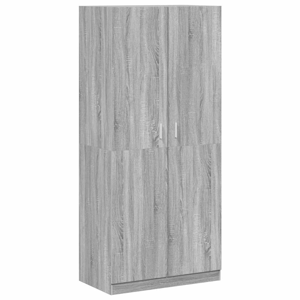 Garde-robe Sonoma gris 90x52x200 cm Bois d'ingénierie - XIOS