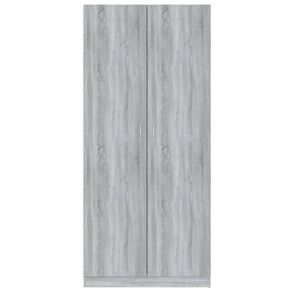 Garde-robe Sonoma gris 90x52x200 cm Bois d'ingénierie - XIOS