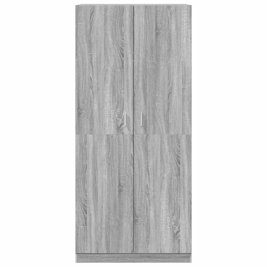 Garde-robe Sonoma gris 90x52x200 cm Bois d'ingénierie - XIOS