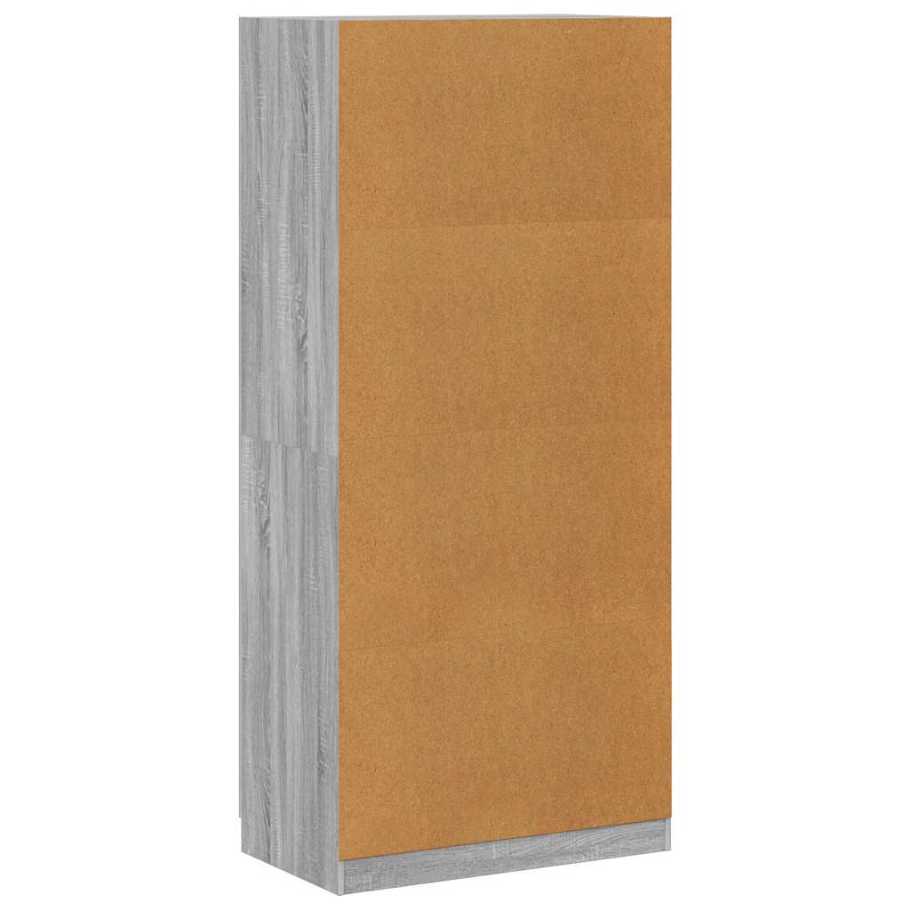 Garde-robe Sonoma gris 90x52x200 cm Bois d'ingénierie - XIOS