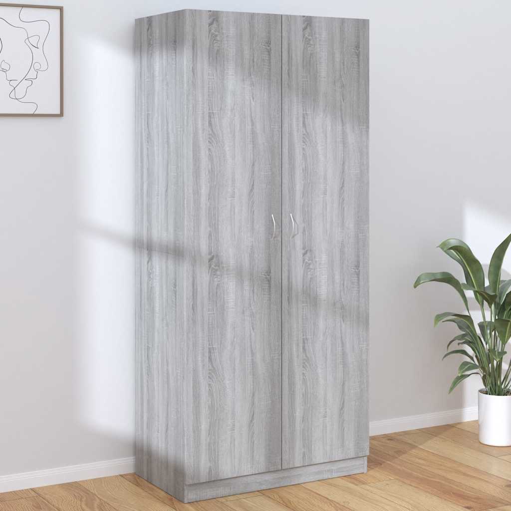 Garde-robe Sonoma gris 90x52x200 cm Bois d'ingénierie - XIOS