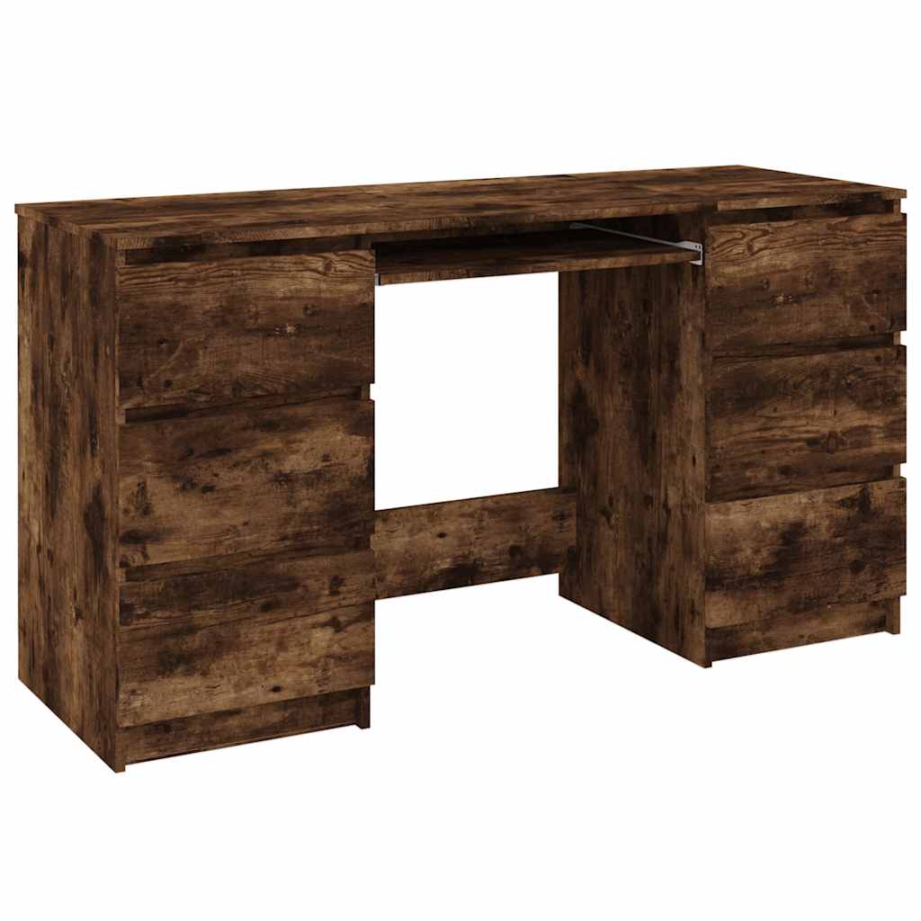 Bureau Chêne fumé 140x50x77 cm Bois d'ingénierie - XIOS