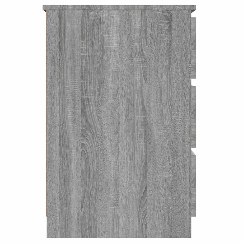 Bureau Sonoma gris 140x50x77 cm Bois d'ingénierie - XIOS