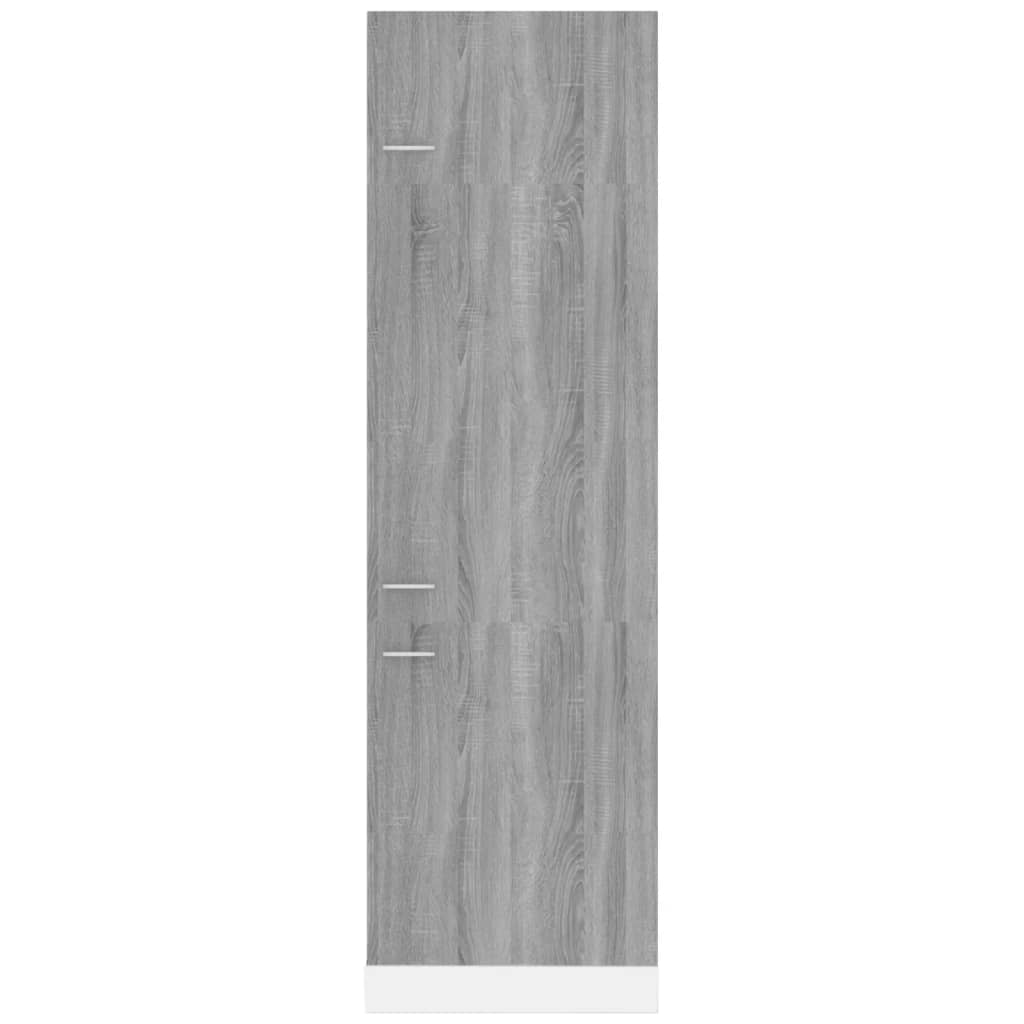 Armoire réfrigérée "Lyon" Gris Sonoma 60 x 57 x 207 cm Bois d'ingénierie - XIOS