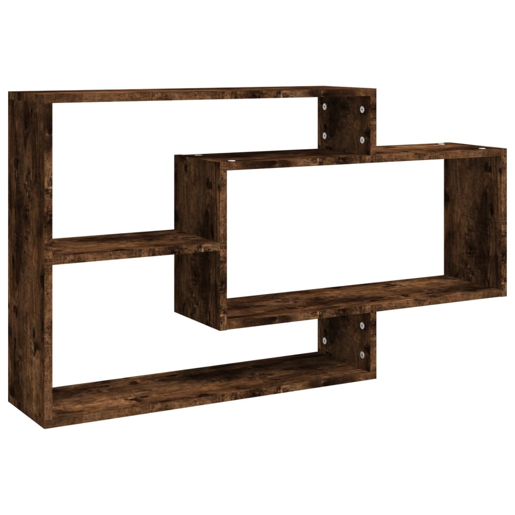 Étagère murale chêne fumé 104x20x58,5 cm bois d'ingénierie - XIOS
