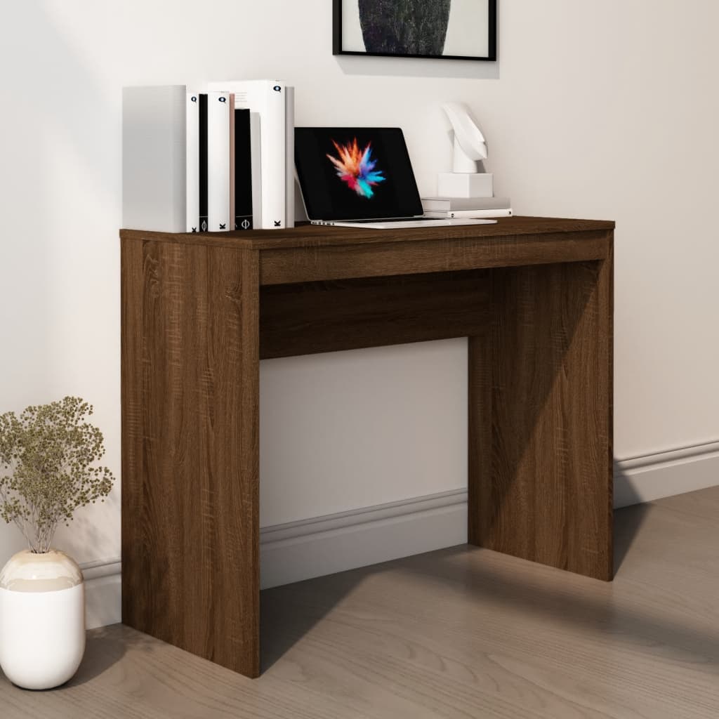 Bureau Chêne marron 90x40x72 cm Bois d'ingénierie - XIOS