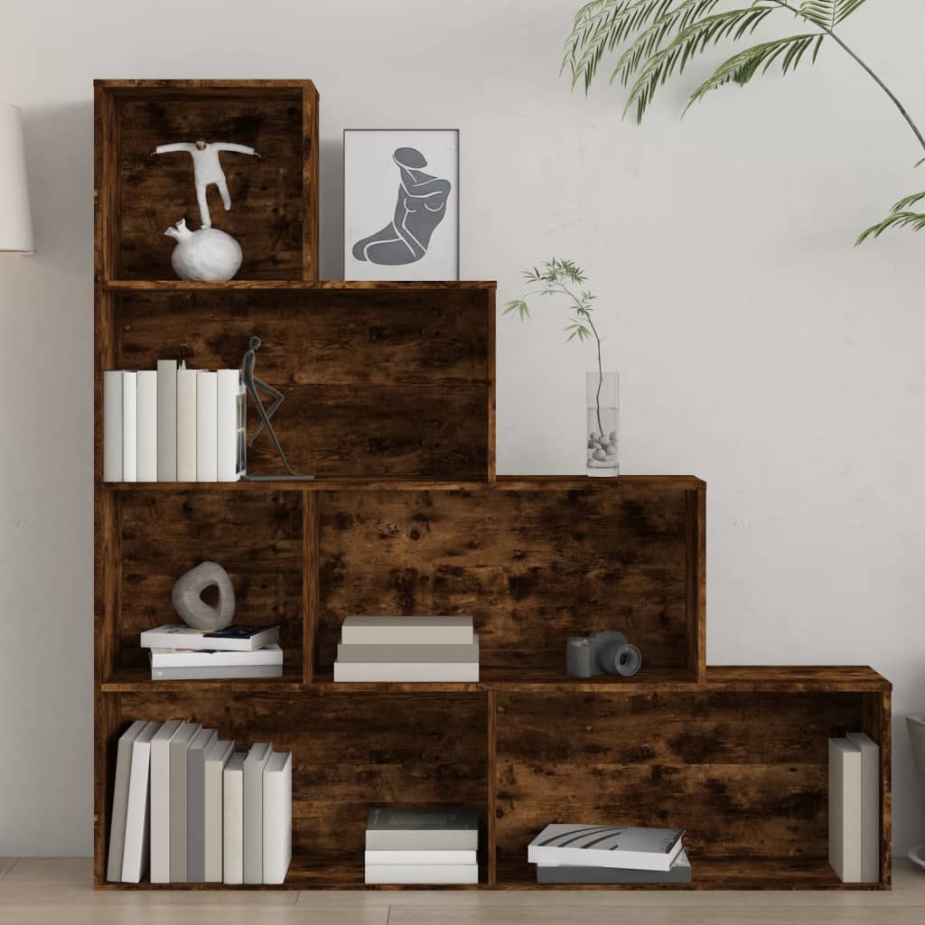 Armoire à livres Chêne fumé 155x24x160 cm - XIOS