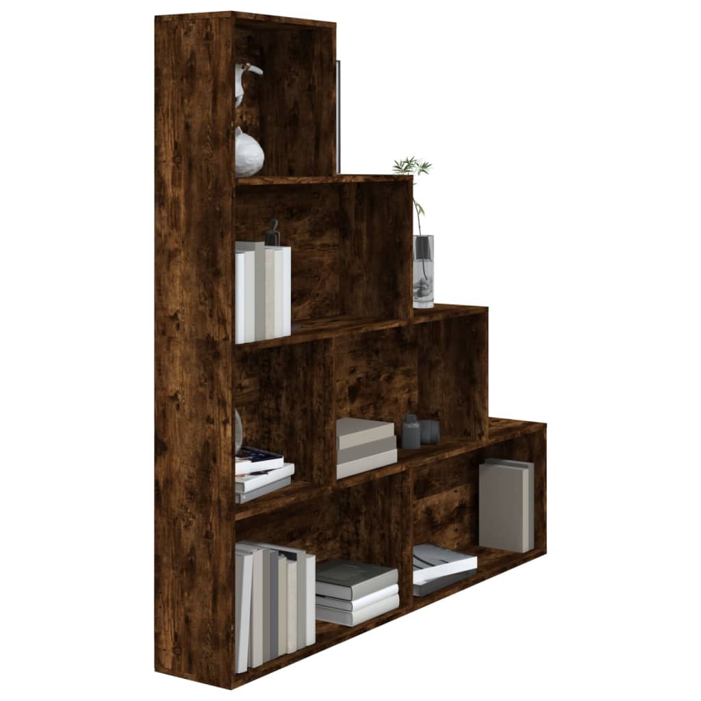 Armoire à livres Chêne fumé 155x24x160 cm - XIOS