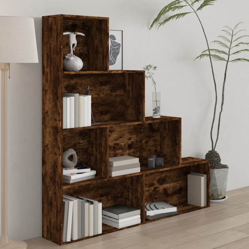Armoire à livres Chêne fumé 155x24x160 cm - XIOS