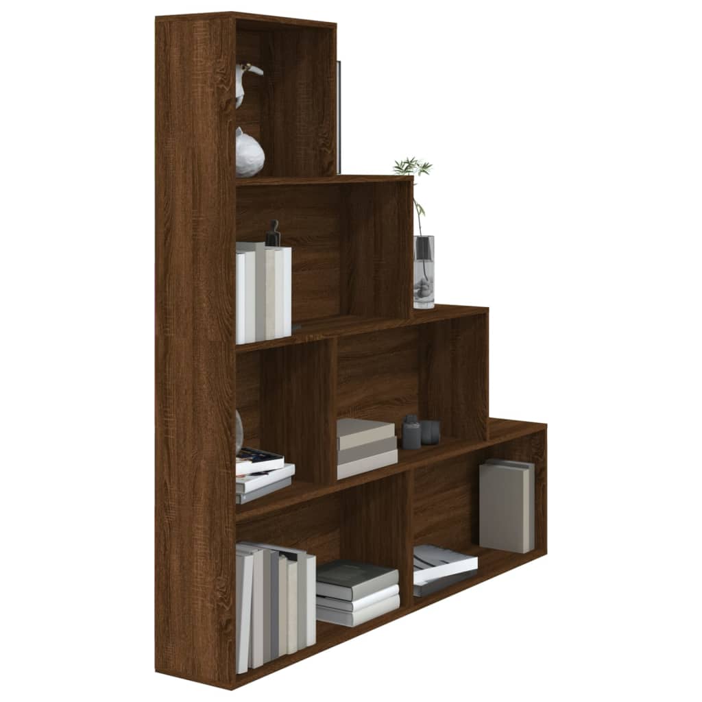 Armoire à livres Chêne marron 155x24x160 cm - XIOS