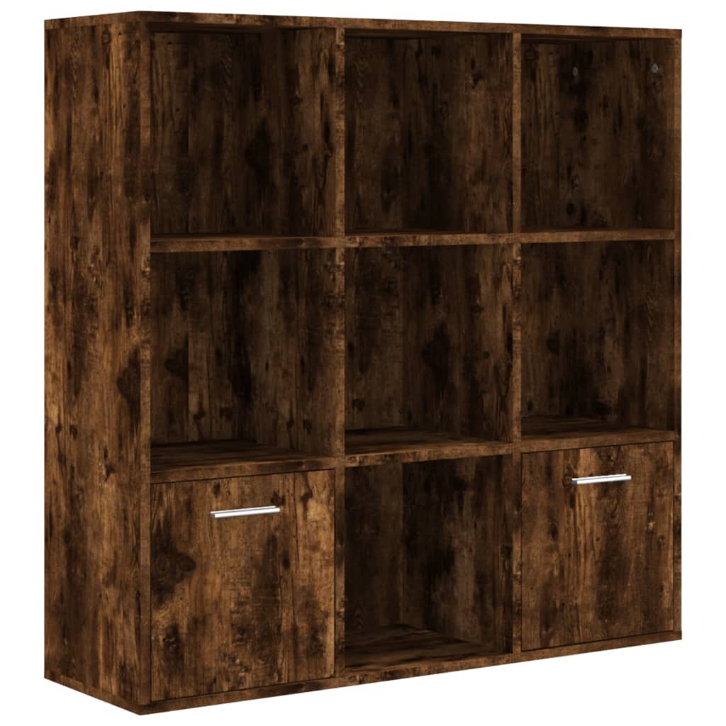 Armoire à livres Chêne fumé 98x30x98 cm - XIOS