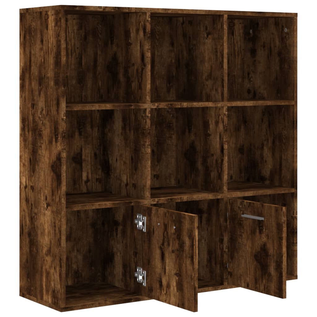 Armoire à livres Chêne fumé 98x30x98 cm - XIOS