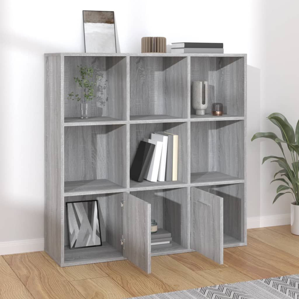 Armoire à livres Sonoma gris 98x30x98 cm - XIOS