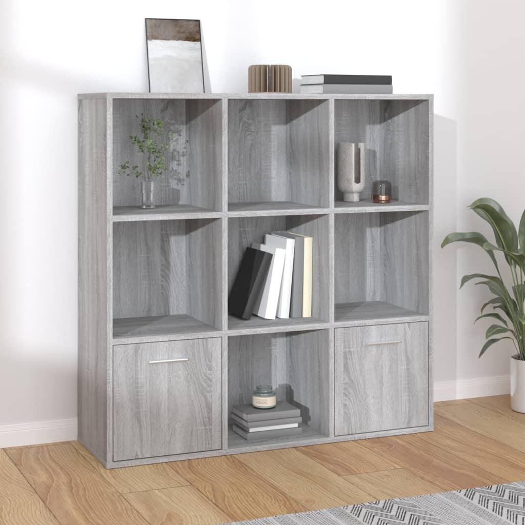 Armoire à livres Sonoma gris 98x30x98 cm - XIOS