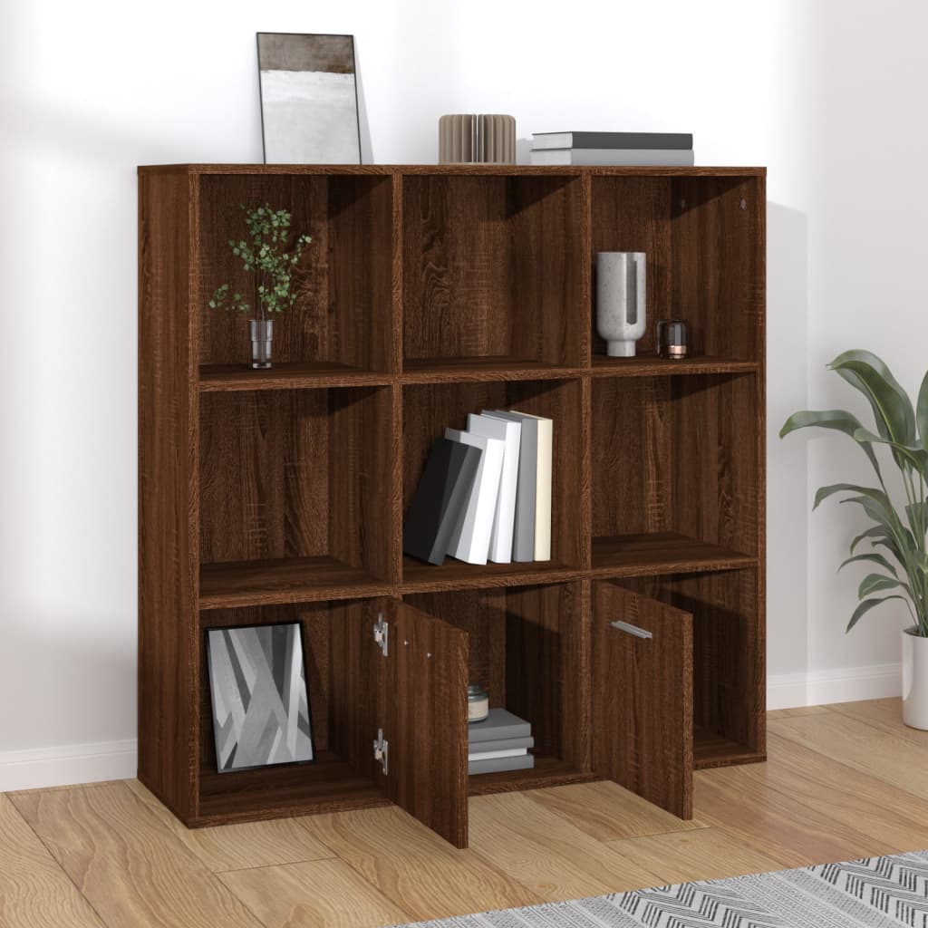 Armoire à livres Chêne marron 98x30x98 cm - XIOS