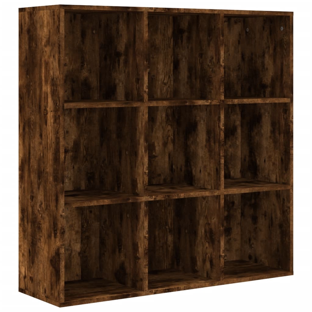 Armoire à livres chêne fumé 98x29x97,5 cm - XIOS