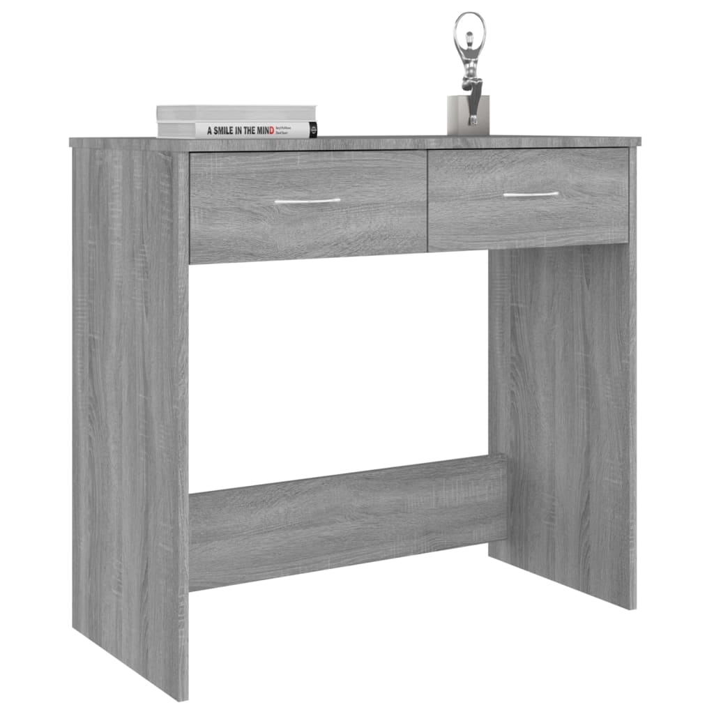 Bureau sonoma gris 80x40x75 cm bois d'ingénierie - XIOS