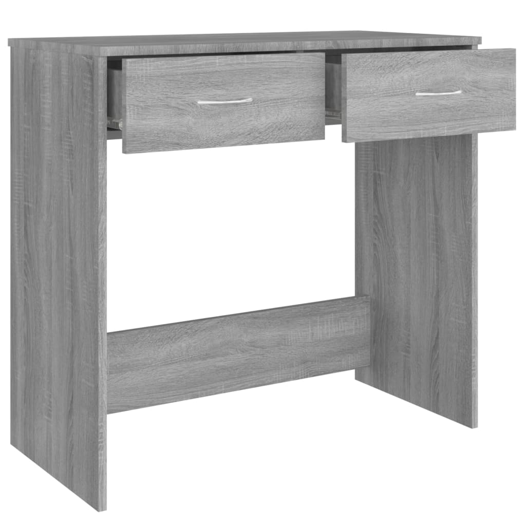 Bureau sonoma gris 80x40x75 cm bois d'ingénierie - XIOS