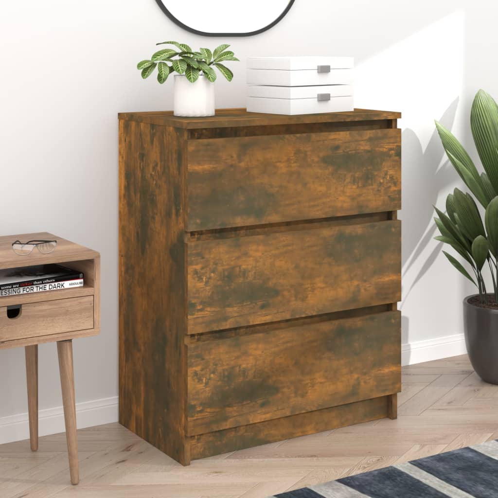 Buffet Chêne fumé 60x35x76 cm Bois d'ingénierie - XIOS