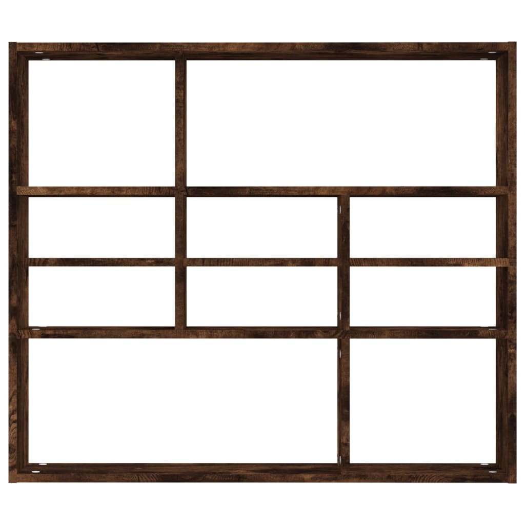 Étagère murale Chêne fumé 90x16x78 cm Bois d'ingénierie - XIOS