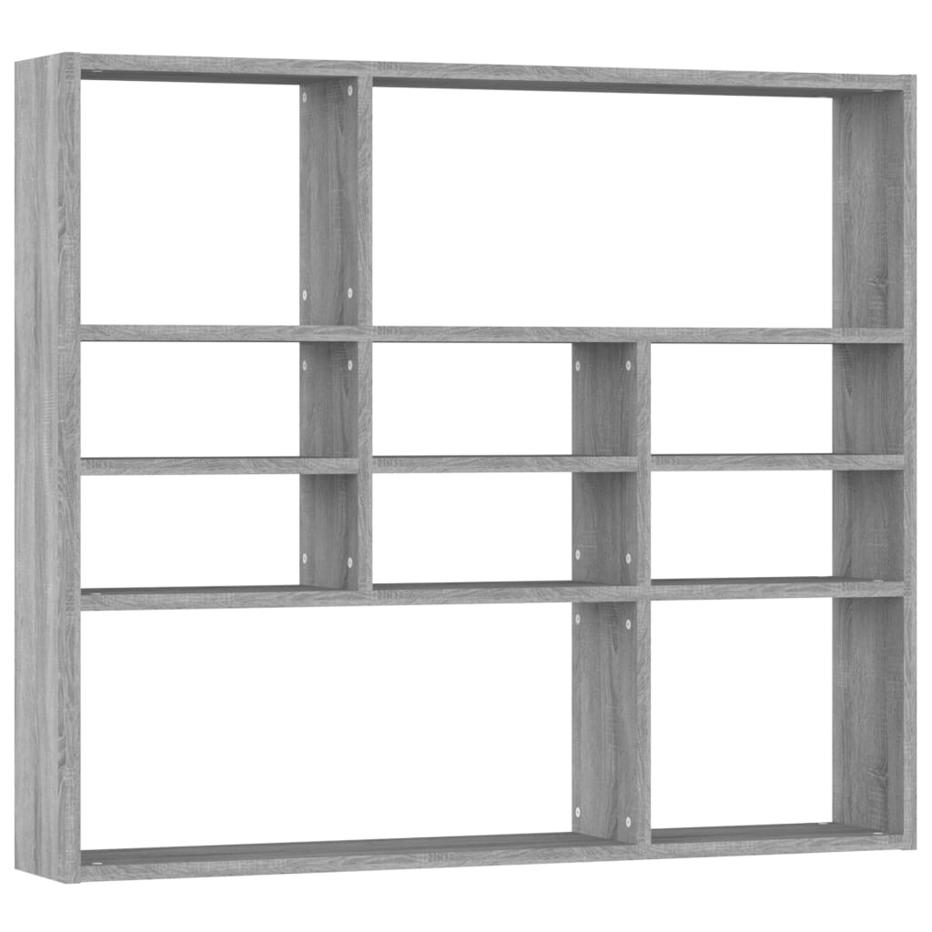 Étagère murale Sonoma gris 90x16x78 cm Bois ingénierie - XIOS