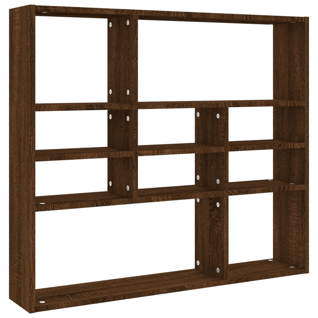 Étagère murale Chêne marron 90x16x78 cm Bois d’ingénierie - XIOS