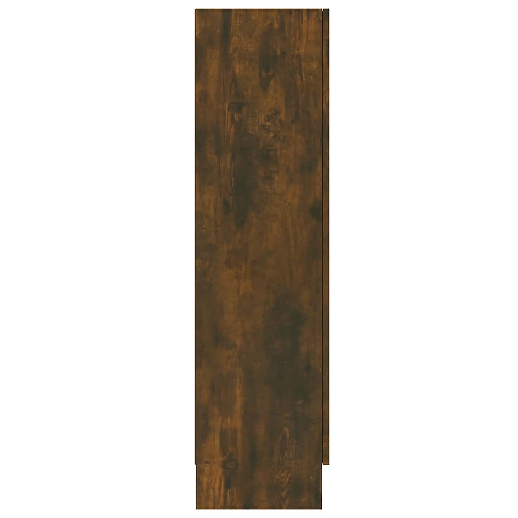 Armoire à vitrine Chêne fumé 82,5x30,5x115 cm Bois d'ingénierie - XIOS
