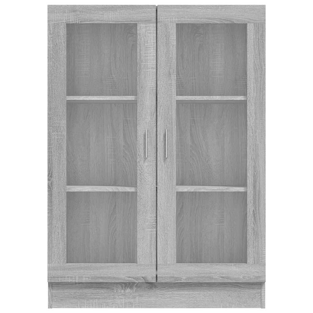 Armoire à vitrine Sonoma gris 82,5x30,5x115cm Bois d'ingénierie - XIOS
