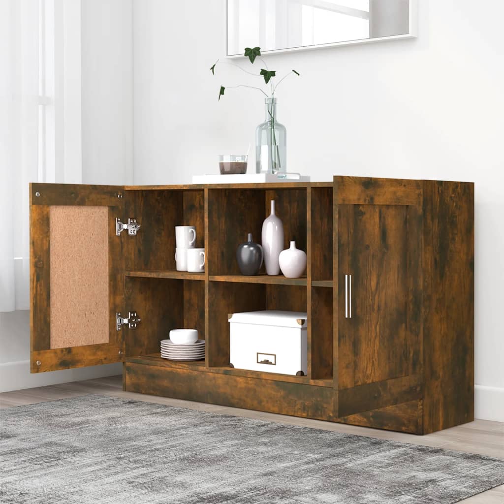 Buffet Chêne fumé 120x30,5x70 cm Bois d'ingénierie - XIOS