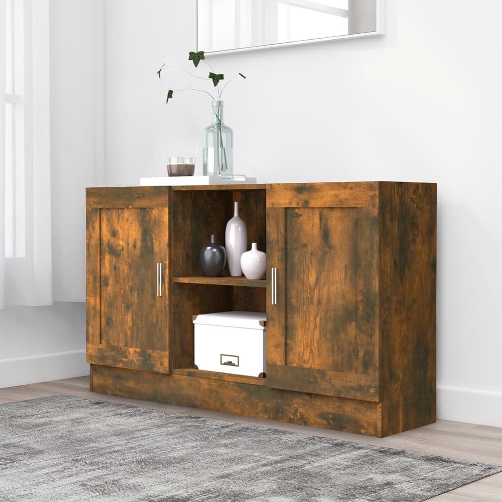 Buffet Chêne fumé 120x30,5x70 cm Bois d'ingénierie - XIOS