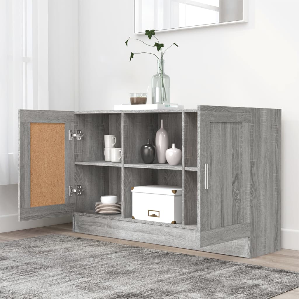 Buffet Sonoma gris 120x30,5x70 cm Bois d'ingénierie - XIOS